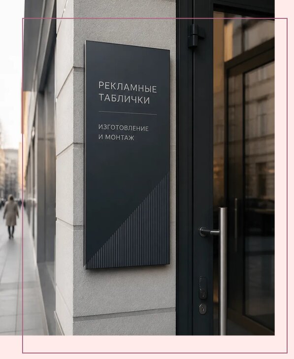 Рекламные таблички в Балтийске по цене от 4588 р. | Аванза-Блт