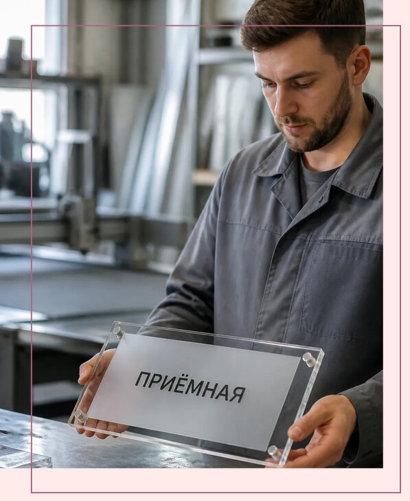 Таблички из оргстекла на заказ в Балтийске от 3976 р. | Аванза-Блт